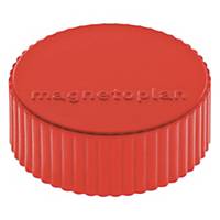 Magnetoplan Haftmagnet 16600, Durchmesser: 34mm, rot, 10 Stück