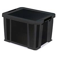 Boîte de rangement Allstore avec couvercle, 36 l, plastique noir, la boîte