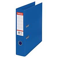 LEITZ NUMBER 1 LEVER ARCH FILE 75MM BLUE
