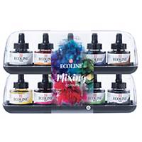 Ecoline water paints assorted 30 ml - pack of 10