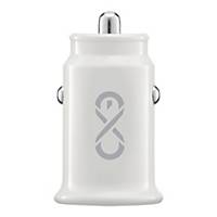 EXC SHINE CAR CHARGER 2XUSB 3.1A WH