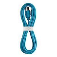 Kabel USB-A - microUSB M-M EXC Whippy, 2 m, niebieski