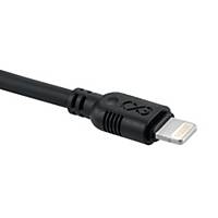 EXC WHIPPY CABLE LIGHTNING 2M BLK
