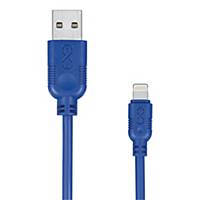 Kabel USB-A - Lightning M-M EXC Whippy, 2 m, granatowy