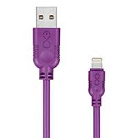 Kabel USB-A - Lightning M-M EXC Whippy, 2 m, fioletowy