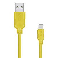 Kabel USB-A - Lightning M-M EXC Whippy, 2 m, żółty