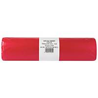 PK25 ALUFIX WASTE BAGS 23MIC 120L RED