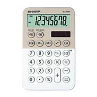 SHARP EL760R pocket calculator, latte-white