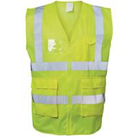 Safestyle Warnschutzweste 23510, Reißverschluss, Größe S, gelb