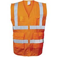 Safestyle Warnschutzweste 23511, Reißverschluss, Größe S, orange