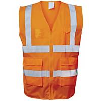 Safestyle Warnschutzweste 23511, Reißverschluss, Größe 2XL, orange