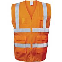 Safestyle Warnschutzweste 23511, Reißverschluss, Größe 3XL, orange