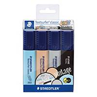 Pack de 4 marcadores Stardtler Textliner - cores sortidas