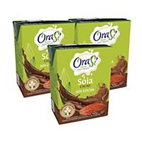 OraSi 歐瑞絲 意大利天然植物奶 頂級朱古力豆奶 200亳升 - 3包裝