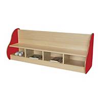 MOBEDUC BENCH FOR 4 CHILDREN RED