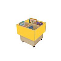 MOBEDUC BOOK TROLLEY CUBE YELLOW