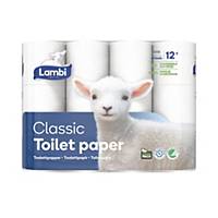 Toiletpapir Lambi 74105, pakke a 12 stk.