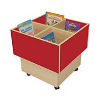 MOBEDUC BOOK TROLLEY CUBE RED