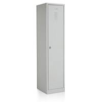Eol industriële locker met 1 deur, B 41,5 x H 180 x D 50 cm, lichtgrijs