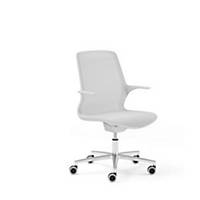 ANTARES GRACE OFF CHAIR ALU WH/NET IVORY