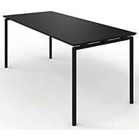 ZIGNAL CANTEEN TABLE 120X80 BLACK W/BLK