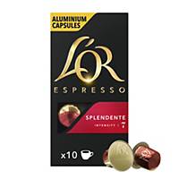 Capsules de café L Or Espresso, splendente, le paquet de 10