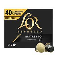 L Or Espresso coffee capsules, ristretto, pack of 40