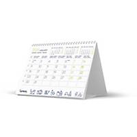 Lyreco bureaukalender, viertalig, 16 x 23 cm