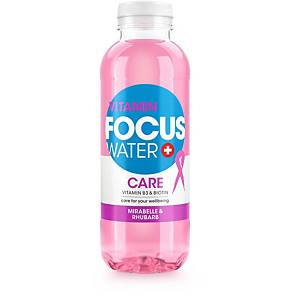 Vitaminwasser Focus Water 50cl, Mirabellen & Rhabarber, Packung à 12 Flaschen