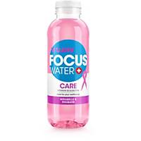 Focuswater CARE 50cl, Mirabelle plums & rhubarb, pack of 12 bottles