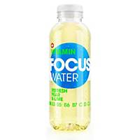 Vitamin Water Focus Water 50cl, Pear & Lime, pack of 12 bottles