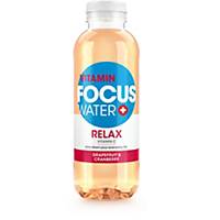 Vitaminwasser Focus Water 50cl, Grapefruit & Cranberry, Packung à 12 Flaschen
