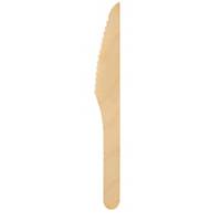 Duni houten mes, L 160 mm, pak van 100 messen