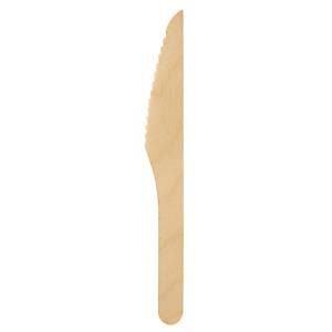 Bestik Duni knive, 16 cm, træ, pose a 100 stk.
