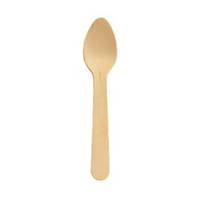Spoon coffee,110 mm, wood, per 100 pieces