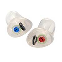 Protection auditive adaptée Elacin RC minigrip, avec cordon, transparent