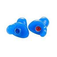 Custom-fitted earplug Elacin RC detectable, w. metal ball, cord, clip, blue