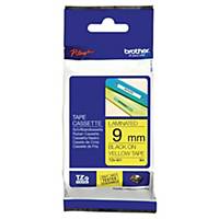 Brother TZe621 labelling tape 9mm black/yellow