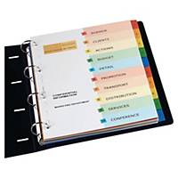 Avery 01735501 ReadyIndex Dividers, 1-10 Punched