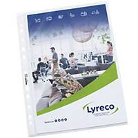Koszulka groszkowa LYRECO Budget, A4 U, 50 mikronów, opakowanie 100 sztuk