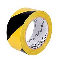 3M™ 766I PVC Marking Tape, 50mm x 33m, Yellow/Black