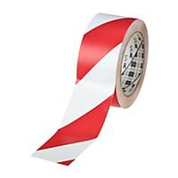 3M™ 767I PVC Marking Tape, 50mm x 33m, White/Red