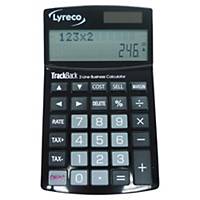 Calculatrice de bureau Lyreco, noire, 12 chiffres, affichage sur 2 lignes