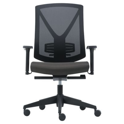 Synchron Mesh Chair With Armrests Black