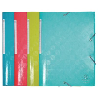 Exacompta 1928 A4 3 Flap Folders, Assorted Colours - Pack 6