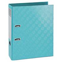 Exacompta 1928 Prem Touch Lever A4 Lever Arch File, 70mm Spine, Tropical Blue