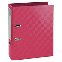 Exacompta 1928 Prem Touch Lever A4 Lever Arch File, 70mm Spine, Raspberry