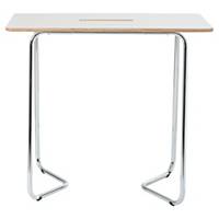 Bi-Office tavolo in piedi lavagna bianca Duoro, 120 x 70 cm, bianco