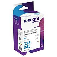 WeCare Compatible HP 338-343 Black & Tri-Colour Ink Cartridge