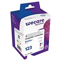 WeCare I/Jet Comp Brother LC123 BCMY Pk4